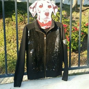 Black Sequin Sweatshirt